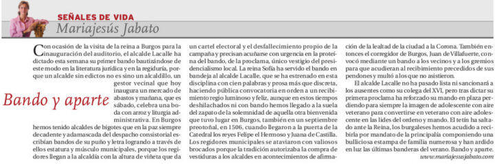 Bando y aparte
