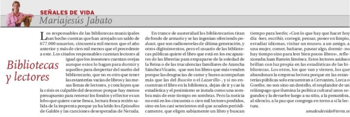 Bibliotecas y lectores