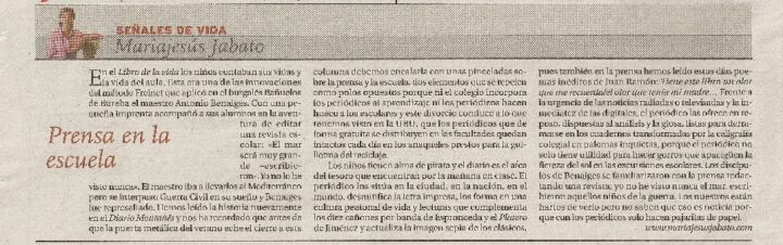 Prensa en la escuela